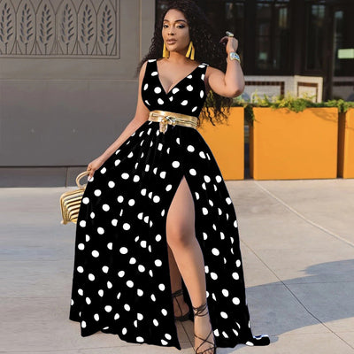 Anna – Sexy Partykleid mit Gürtel in Übergröße