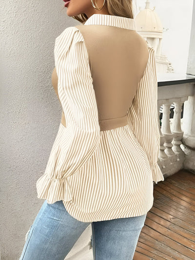 Juna | Stylische Bluse mit Blockstreifen