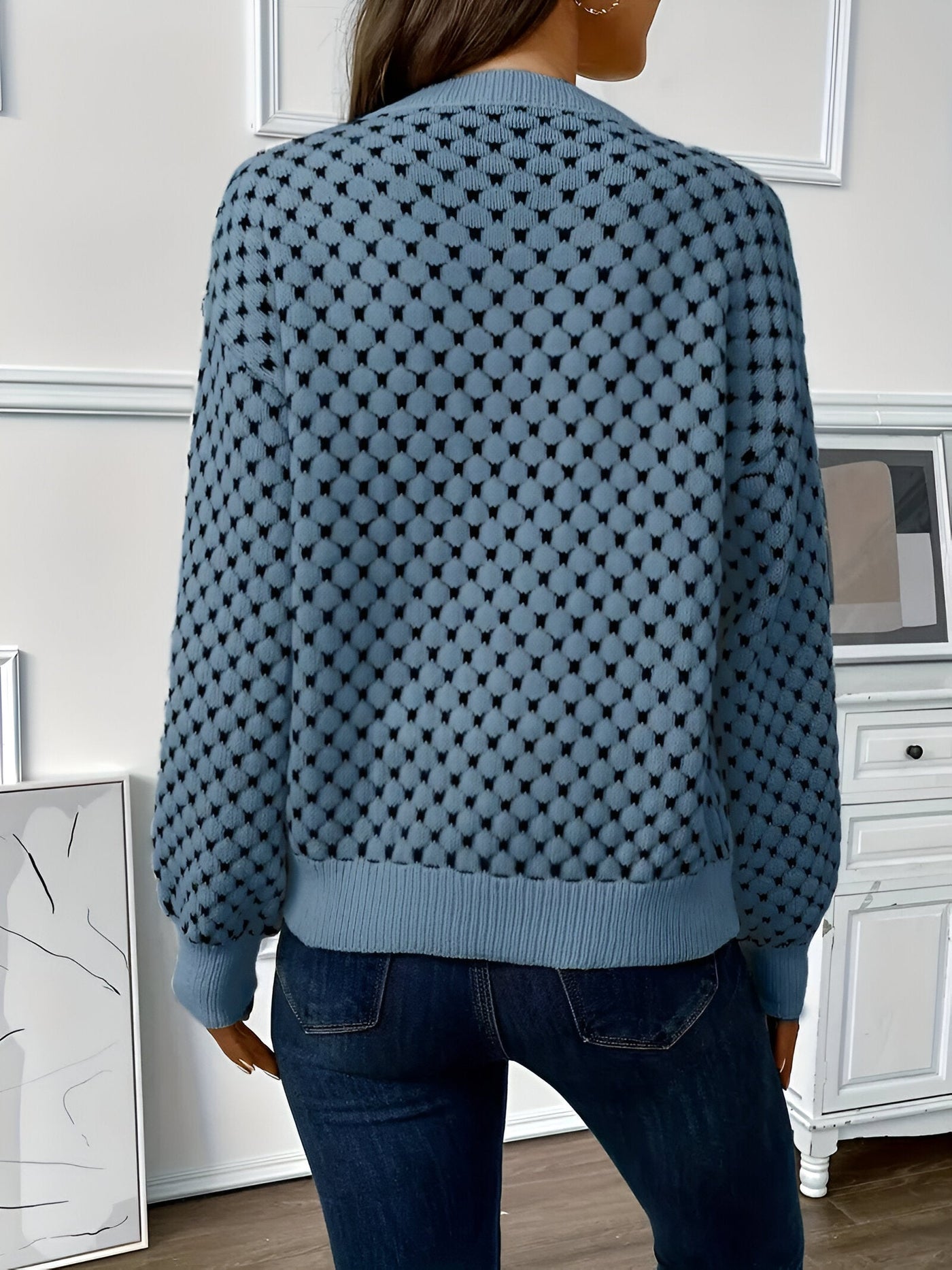 Denise | Eleganter & Farbiger Crew Neck Pullover