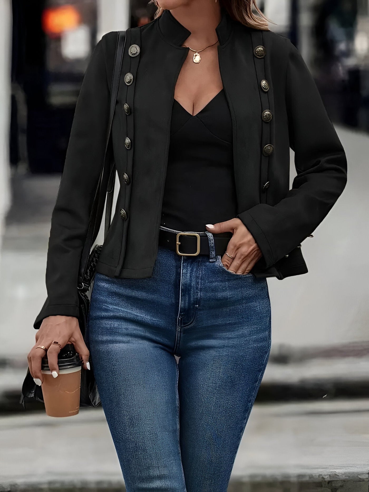 Johanna | Doppelreihige Vintage-Jacke