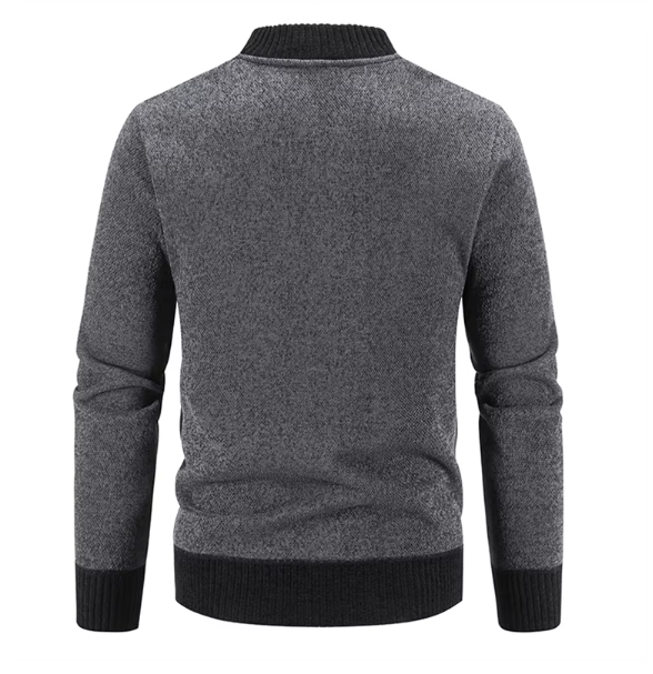 Kuschelige Strickjacke mit Reißverschluss für Männer