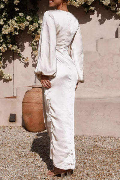 Guadalupe® | Elegante, einfarbige Bandage-Kleider mit V-Ausschnitt und A-Linie von Prominenten