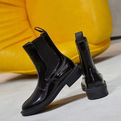 Andrea – Britische Martin-Stiefel aus veganem Leder