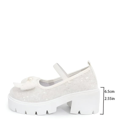 Lina | Schicke Damen Loafers mit Perle und Schleife