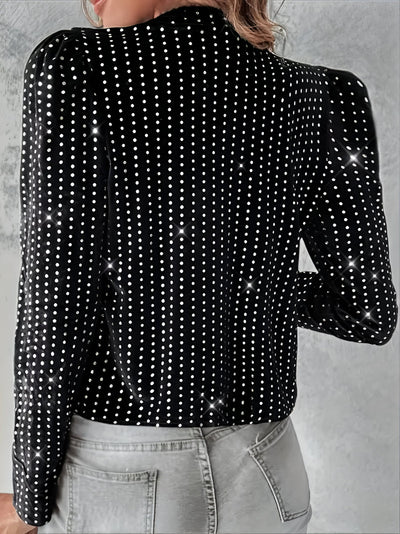 Eva | Luxuriöse Shimmer Paillettenjacke