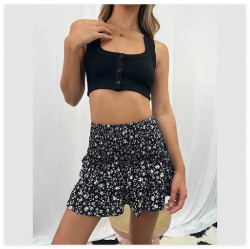 Sharon – Vielseitiger Damenrock mit Lotusblatt-Design