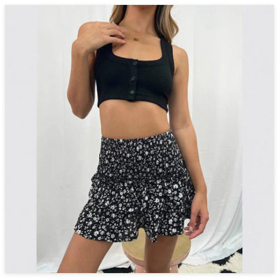 Sharon – Vielseitiger Damenrock mit Lotusblatt-Design