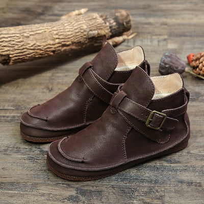 Jennifer – Retro Martin Stiefel aus veganem Leder