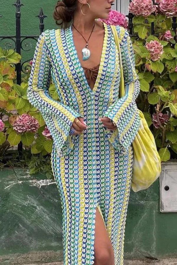 Dalia® | Spitzenkleid mit ausgehöhltem V-Ausschnitt