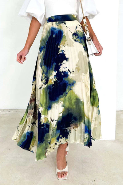 Esther® | Elegante, plissierte Hose mit hohem Bund und durchgehendem Druck, Typ A, mit allmählichem Wechseldruck