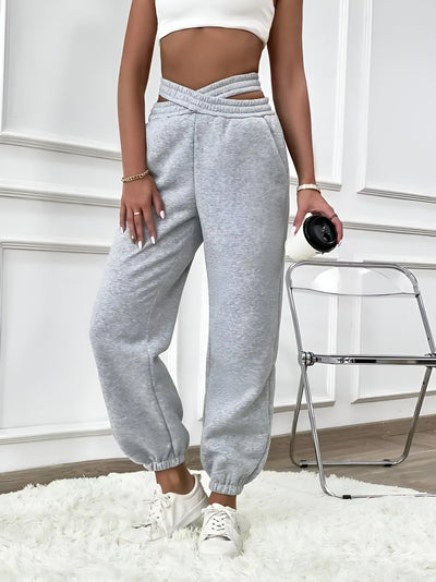 Daniela | Elegante Einfarbige Strick-Jogginghose