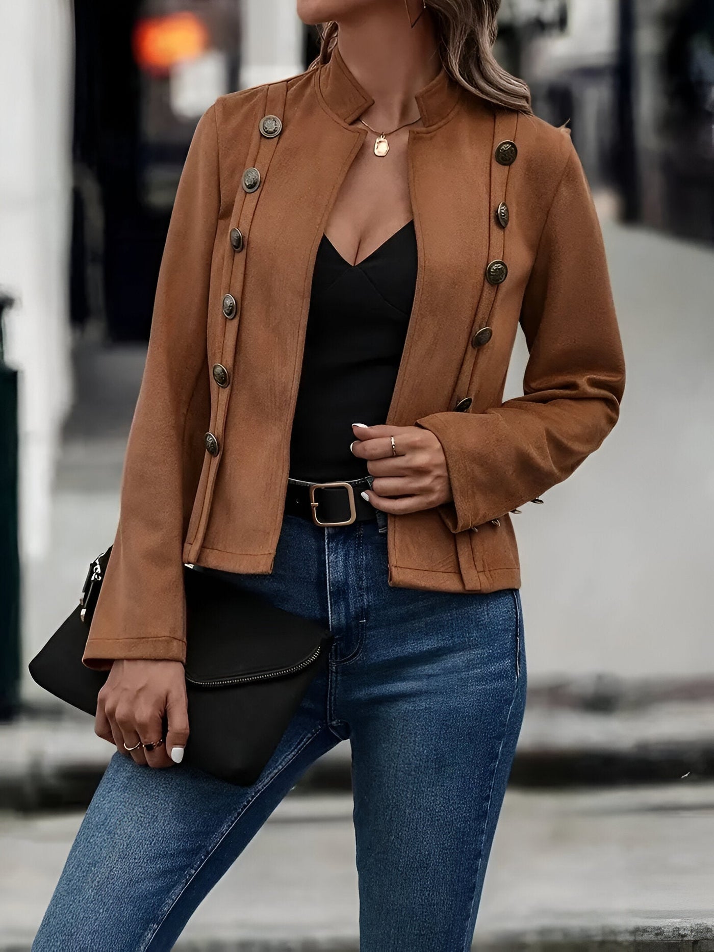 Johanna | Doppelreihige Vintage-Jacke