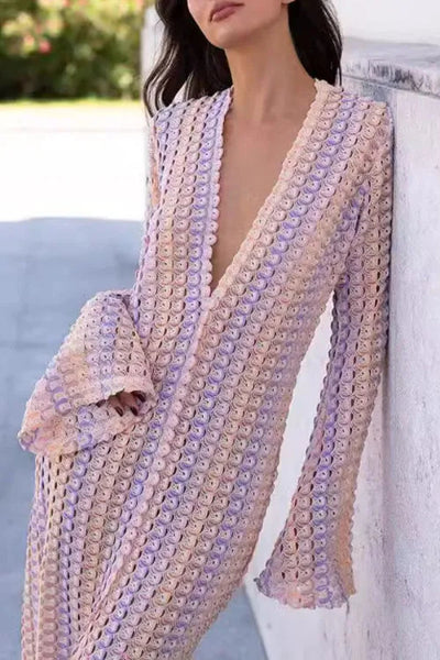 Dalia® | Spitzenkleid mit ausgehöhltem V-Ausschnitt