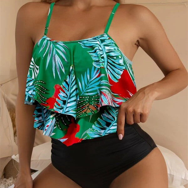 Emily – Hochtaillierter Tankini-Bikini