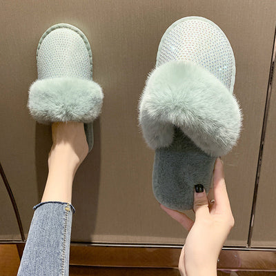 Lisa – Flache Damensandalen mit Strass