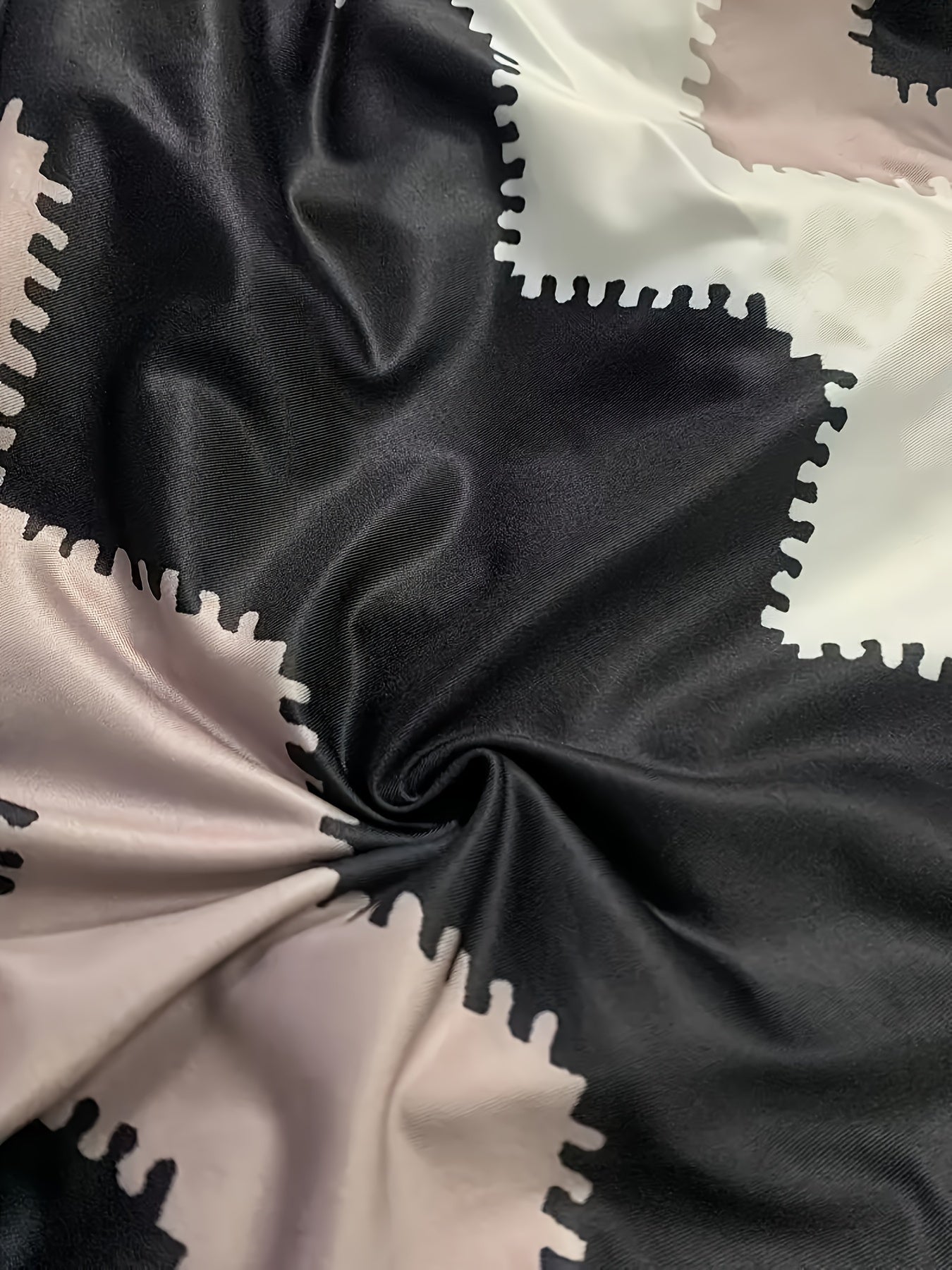 Schwarzes Dreiteiliges Set mit Chevron - Mia