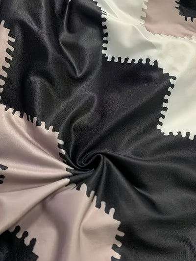 Schwarzes Dreiteiliges Set mit Chevron - Mia