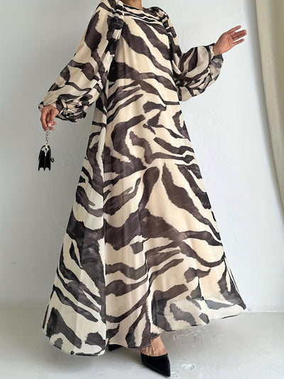 Zola - maxikleid mit gürtel