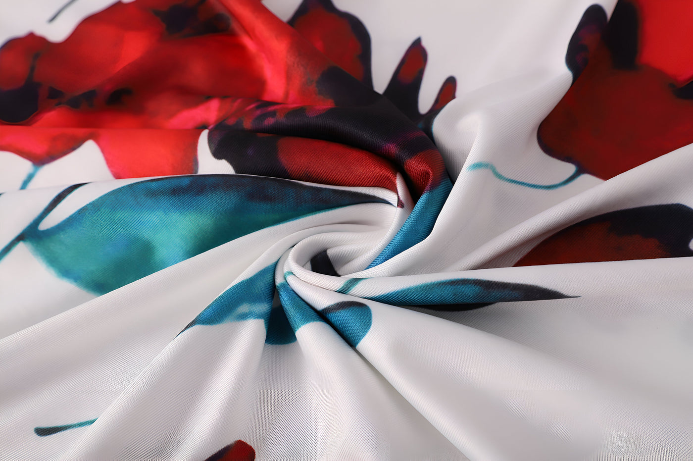 Liza | Elegantes Blumen Color-Block Kleid