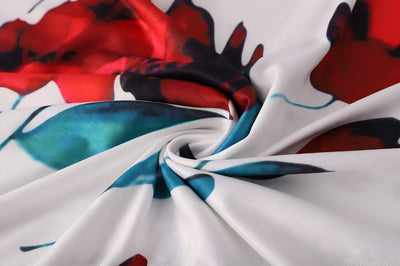 Liza | Elegantes Blumen Color-Block Kleid