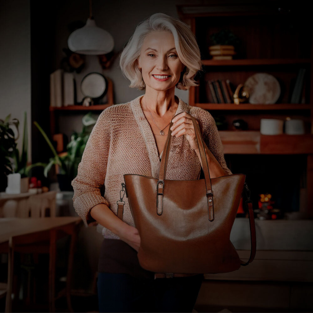 Nicole | Zeitloses Vintage-Umhängetasche