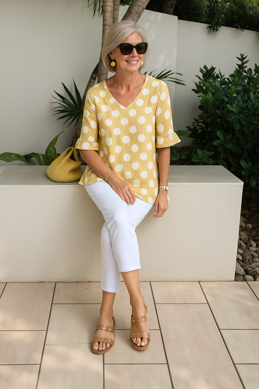 Nel™ | Elegante Polka-Dot-Bluse