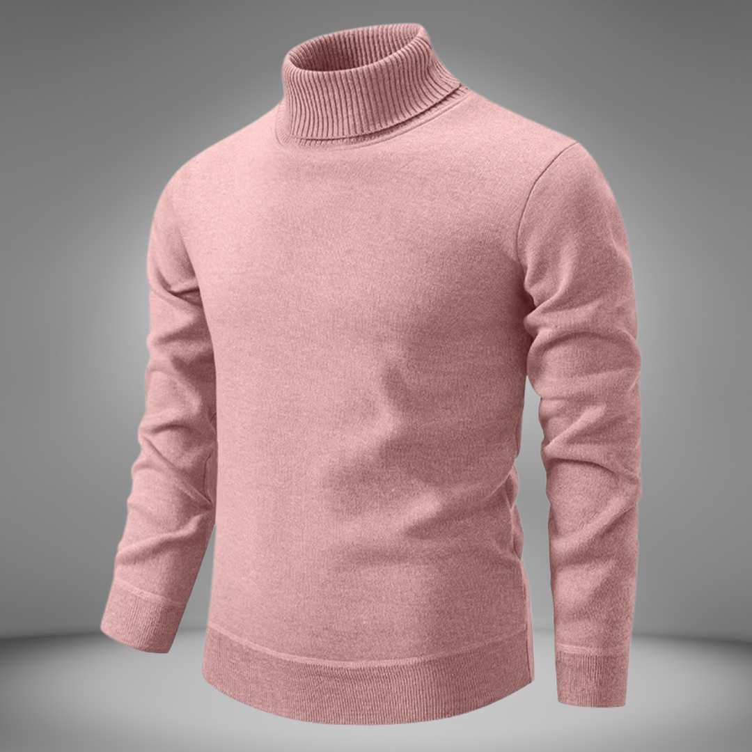 Klassischer Rollkragenstrickpullover für Männer