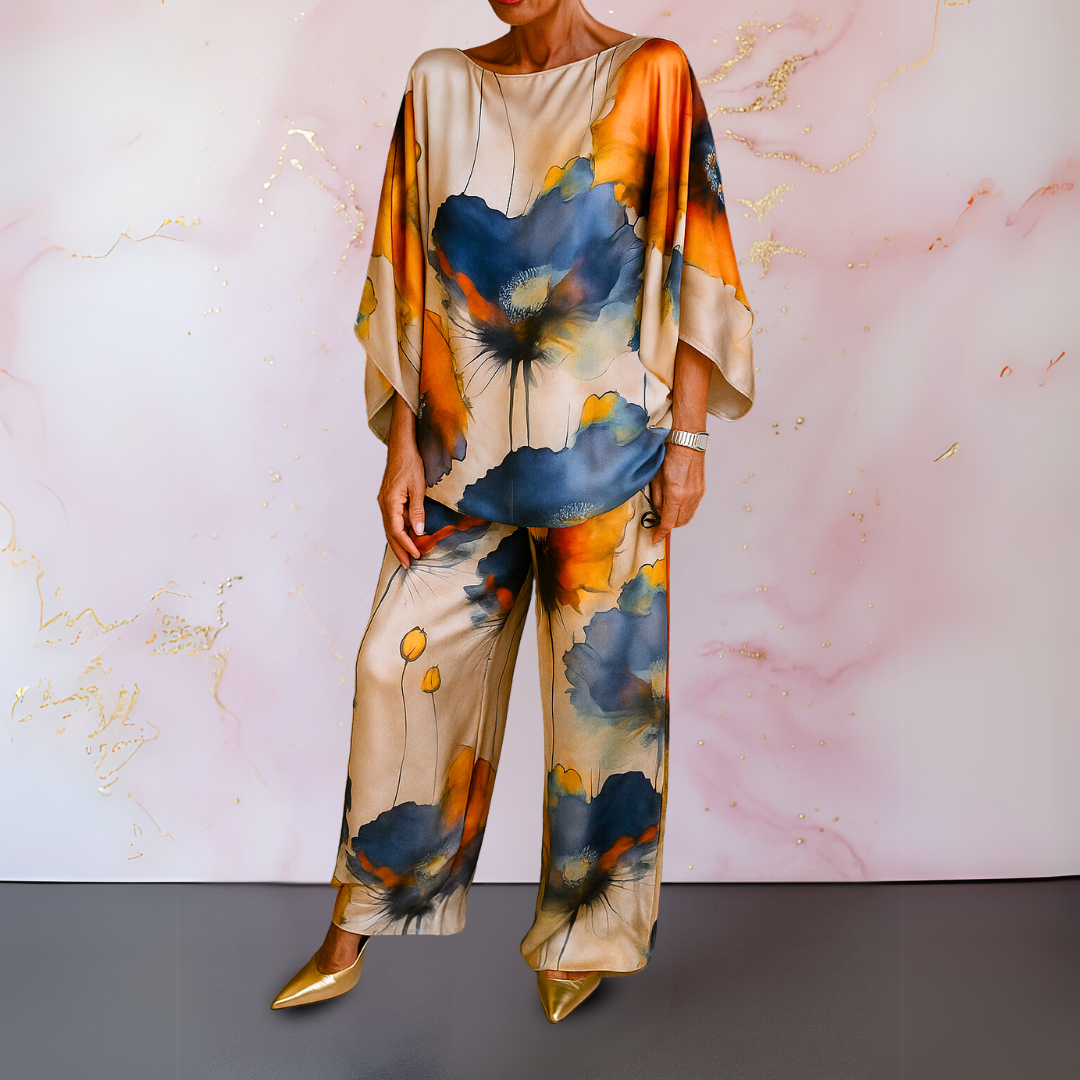 Moniek™ | Zweiteiliges Damen-Set aus Satin