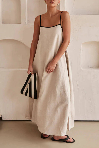 Jesica® | Klassisches, kontrastierendes Strapskleid im Urlaubsstil