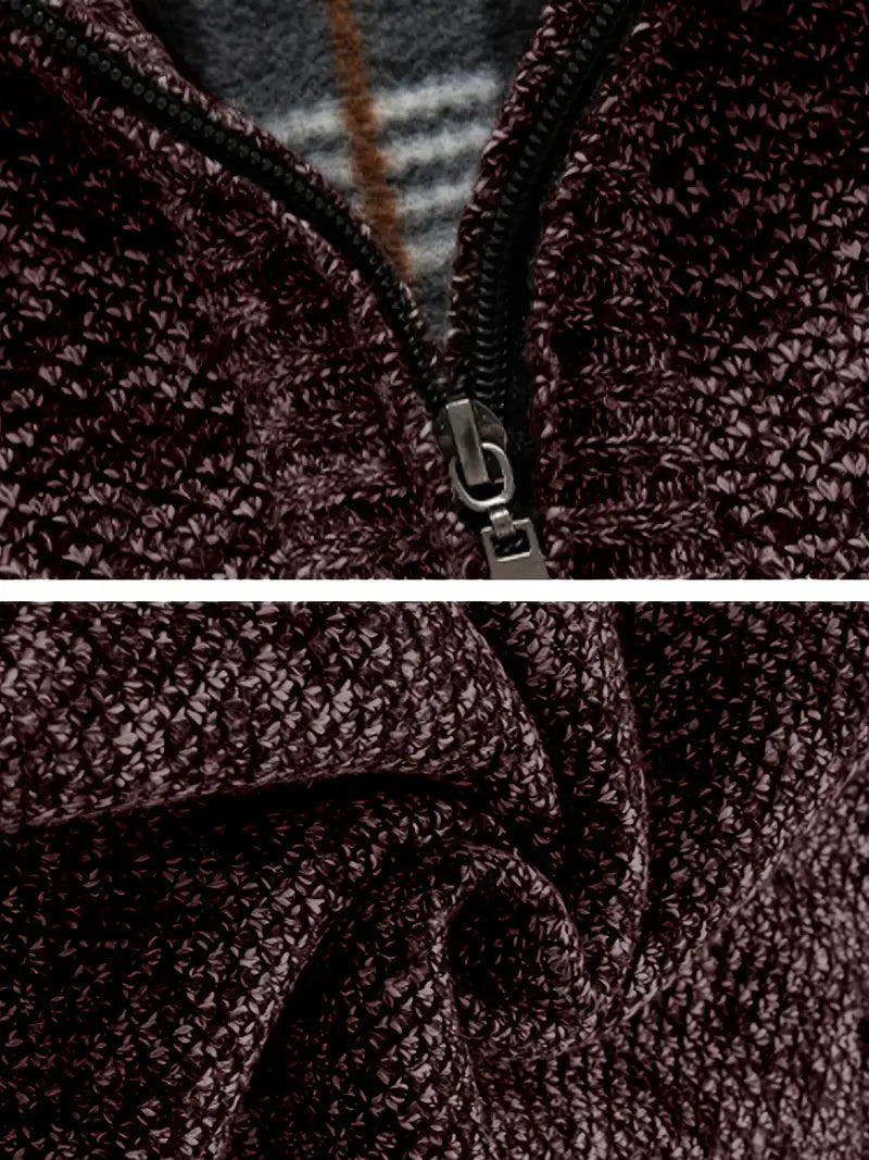 Ingram – Lässiger Pullover Mit Hohem Kragen Und Viertelreißverschluss