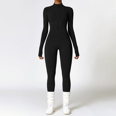 Harriet – Atmungsaktiver Langarm-Jumpsuit für Yoga und Fitness