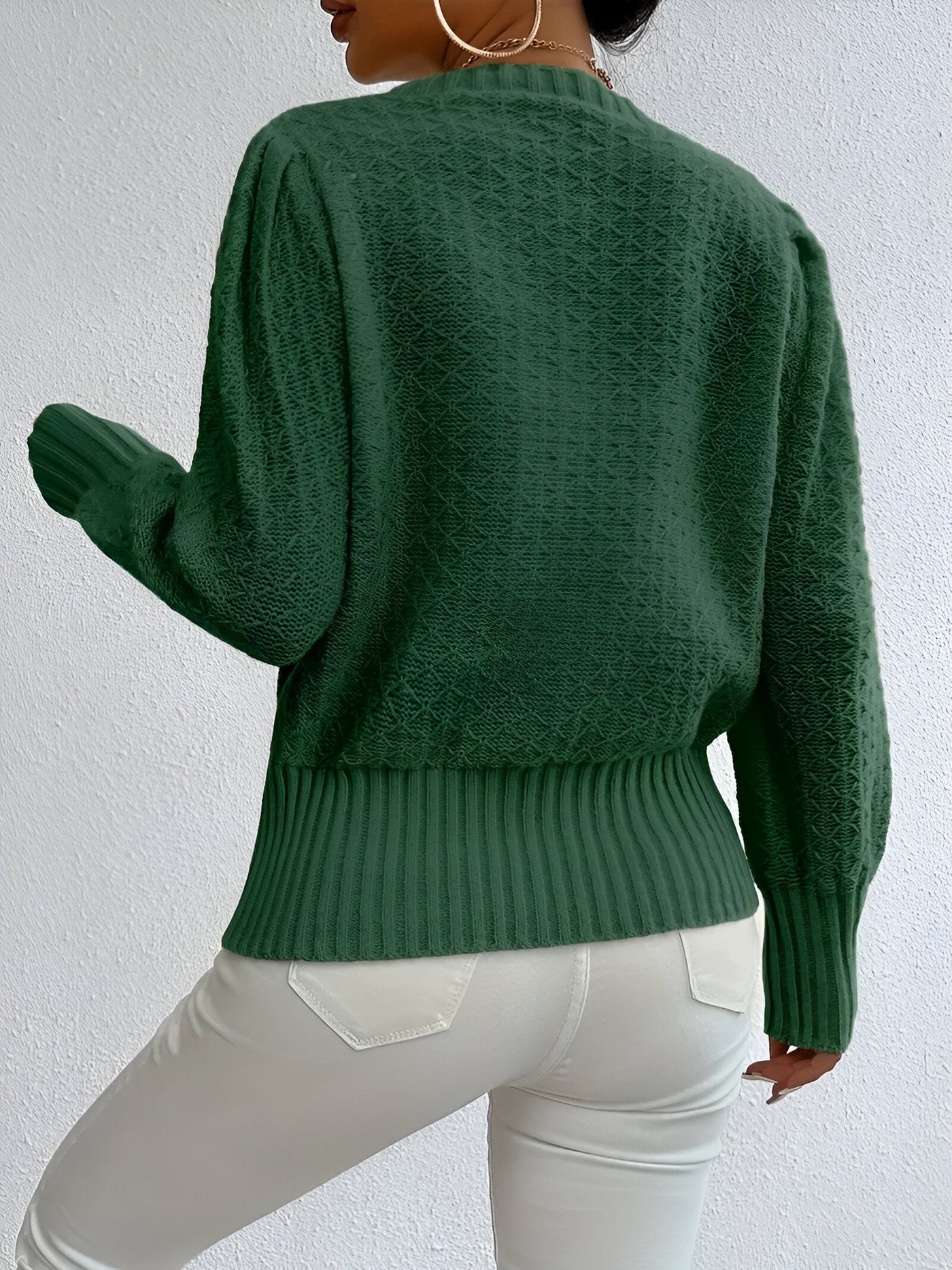 Willa | Eleganter französischer Strickpullover mit Rautenmuster