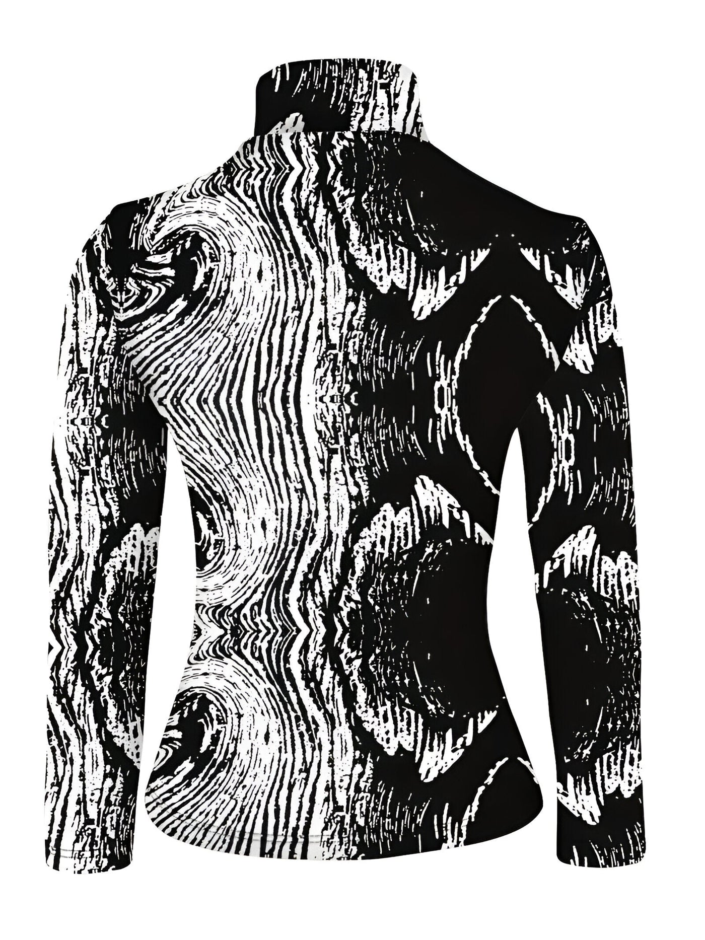 Ramona | schicker gestreifter rollkragenpullover mit langen armeln