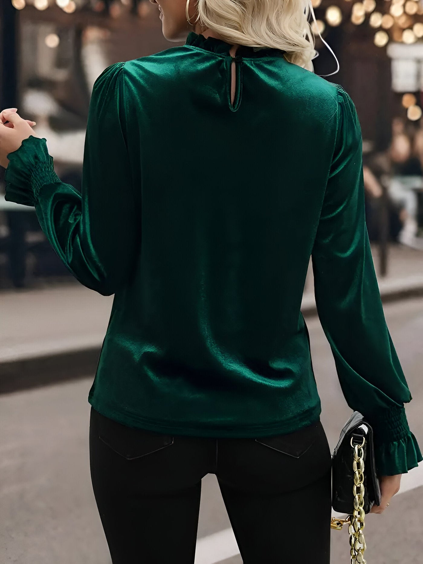 Kalicia | Elegante Samtbluse für Frauen