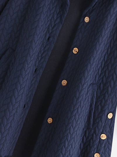 Gesteppte Kapuzenjacke für Frauen mit Knopfleiste