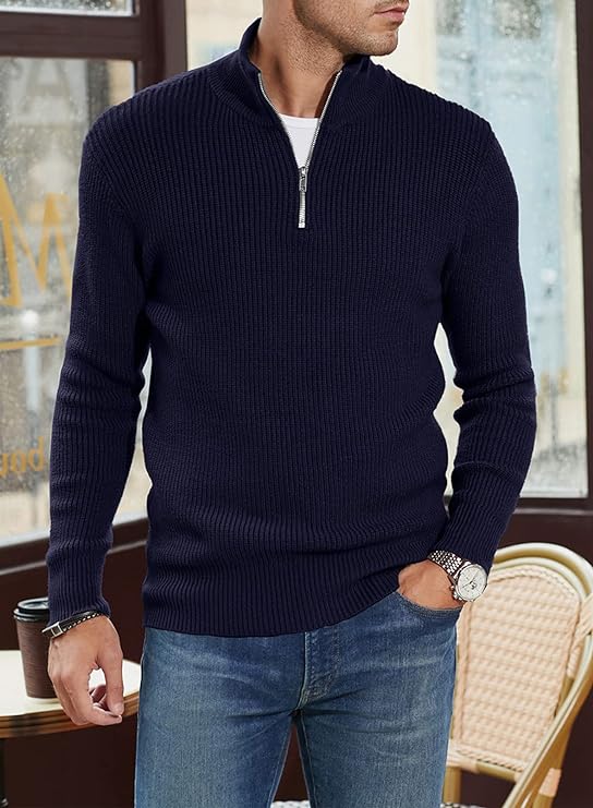 Pullover mit Reißverschluss für Männer