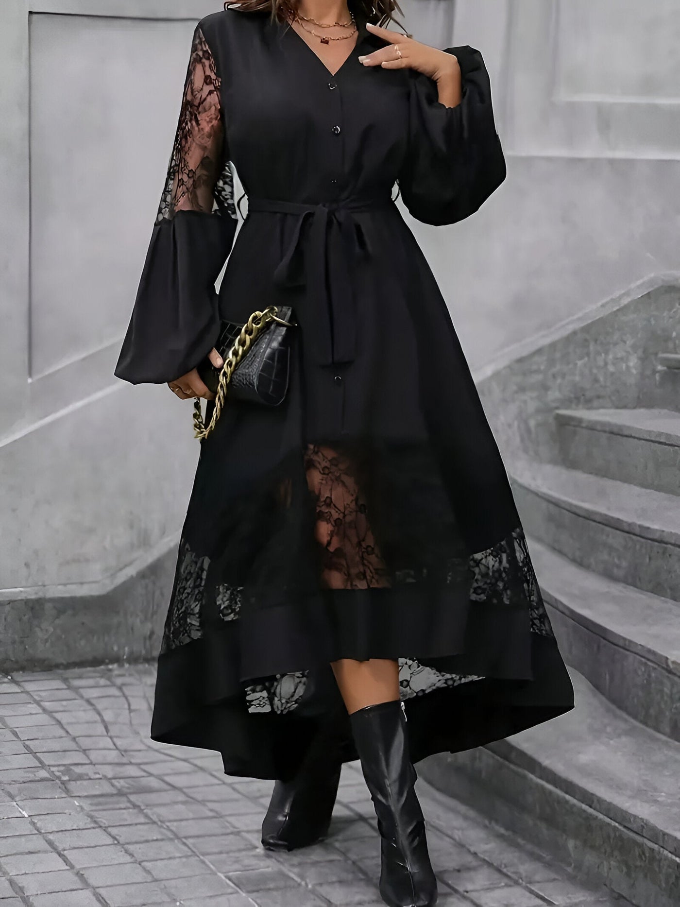 Brynn | Elegantes Damenkleid mit V-Ausschnitt