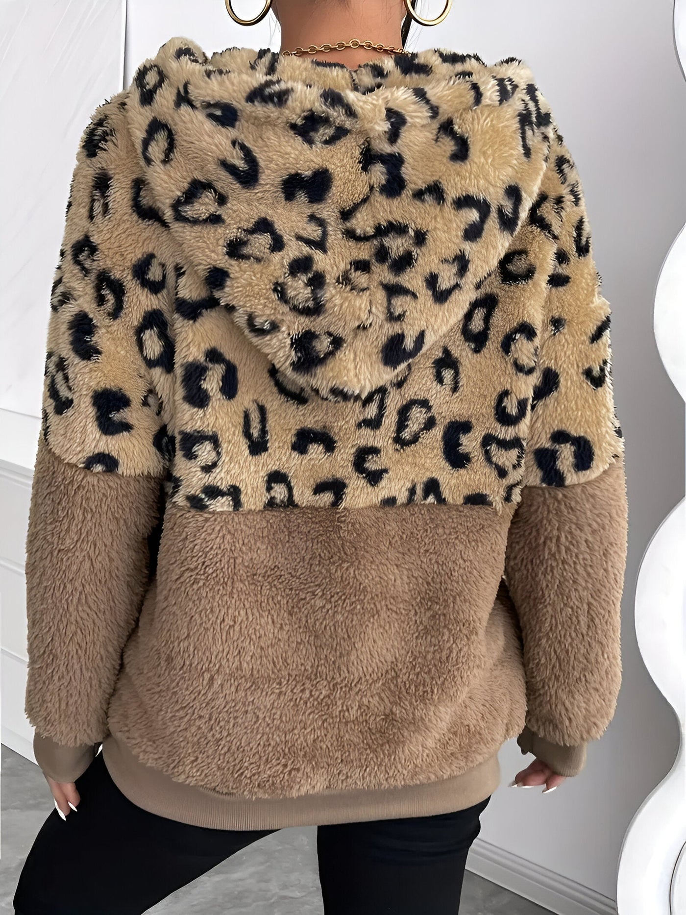 Gunda | Kuschelige Hoodie mit Leopardenmuster für Damen