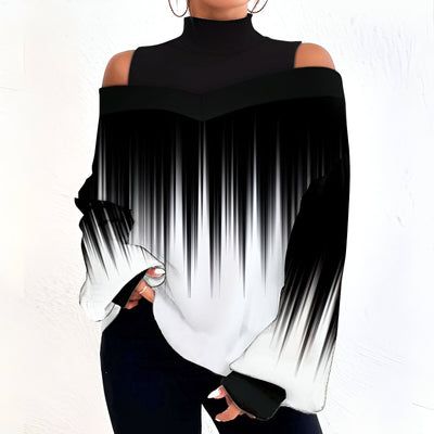 Sophia | Sexy Off-Shoulder Plaid T-Shirt