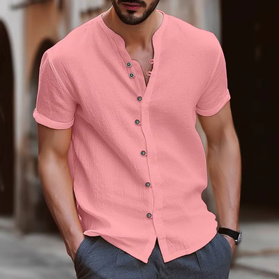 Elvio – Das kurzarmshirt für männer mit stil, leichtigkeit und sommerlichem flair