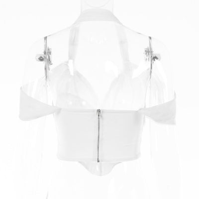 Anna – Tunika mit Fischgrätenmuster und Neckholder