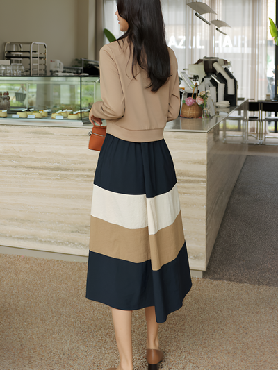 Anette | Bequemer Chic: Koreanisch inspiriertes Herbstkleid