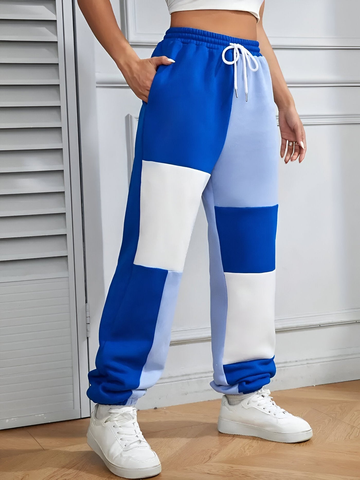 Nele | Color-Block Lockere Jogginghosen – Komfort trifft Stil