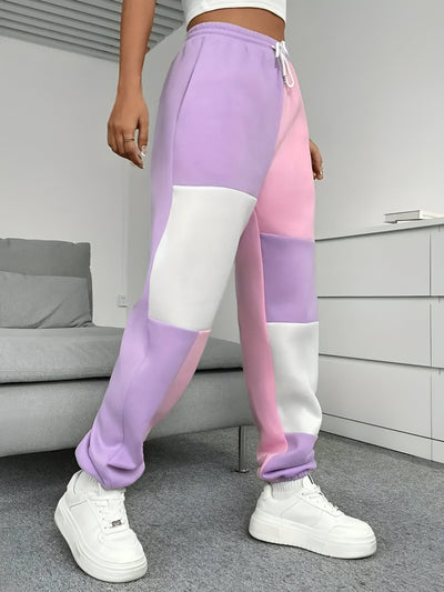 Nele | Color-Block Lockere Jogginghosen – Komfort trifft Stil