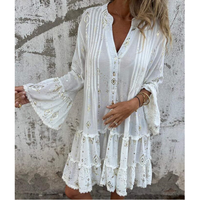 Marieke™ | Elegantes Kleid mit Laternenärmeln