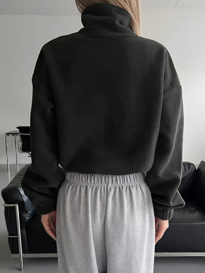 Petronille | Stylische Jacke mit Reißverschluss und Kordelzug am Saum