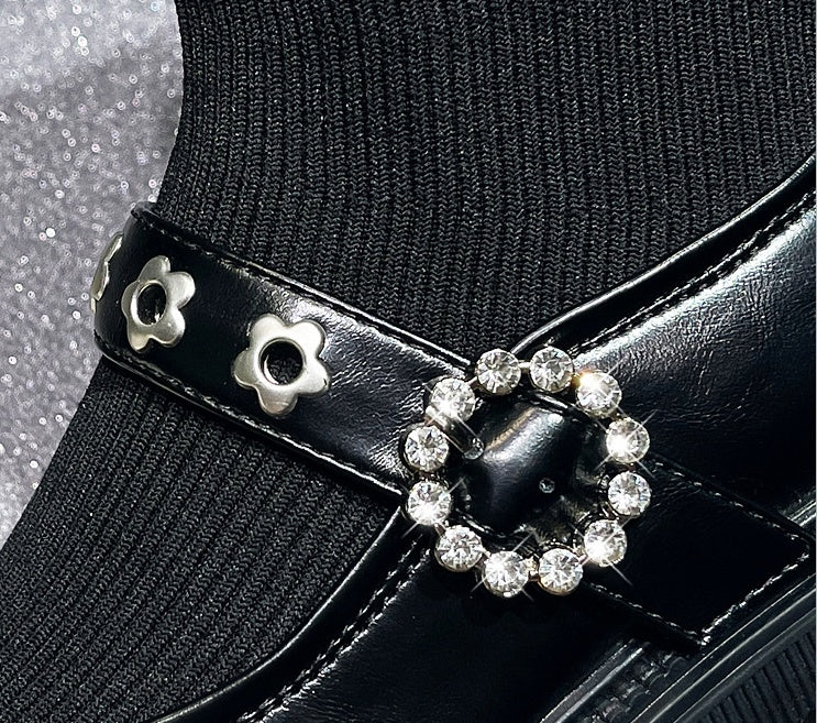 Tanya – Dicksohlige Damen Sockenstiefel im Martin-Stil