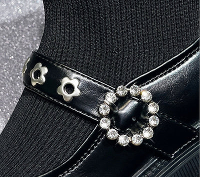 Tanya – Dicksohlige Damen Sockenstiefel im Martin-Stil