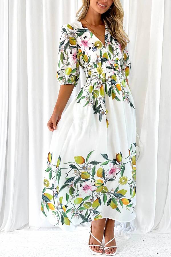 Sarah® | Limoncello-Maxikleid