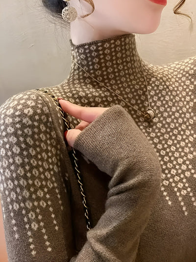 Jerrileen | Schicker Pullover mit Geo-Muster